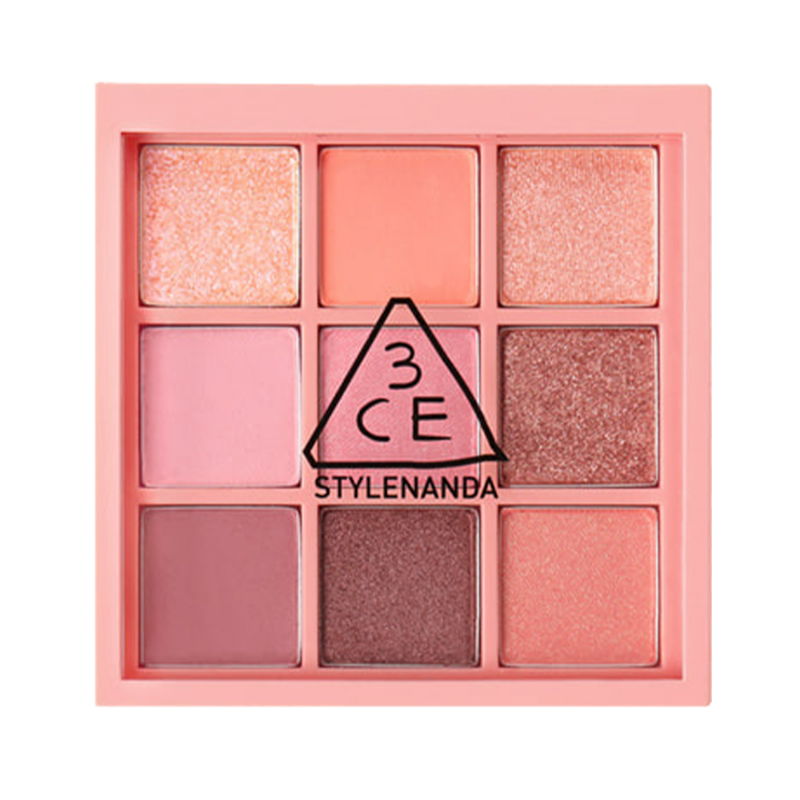 Nude Peach Eyeshadow Palette, 9-Color Matte and Shimmer